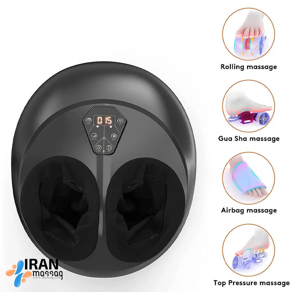 ماساژور پا آیجویر مدل TD001F-7 | ماساژ غلتکی عمیق با کنترل از راه دور — تصویر ۳