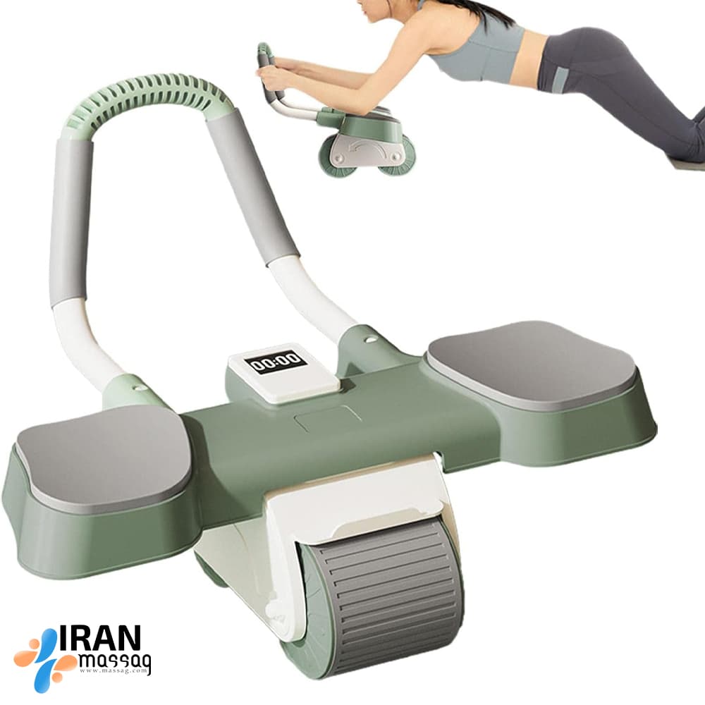 چرخ تمرین شکم آیجویر مدل AW05 | با طراحی دو چرخه‌ ای و ضد عرق — تصویر ۳