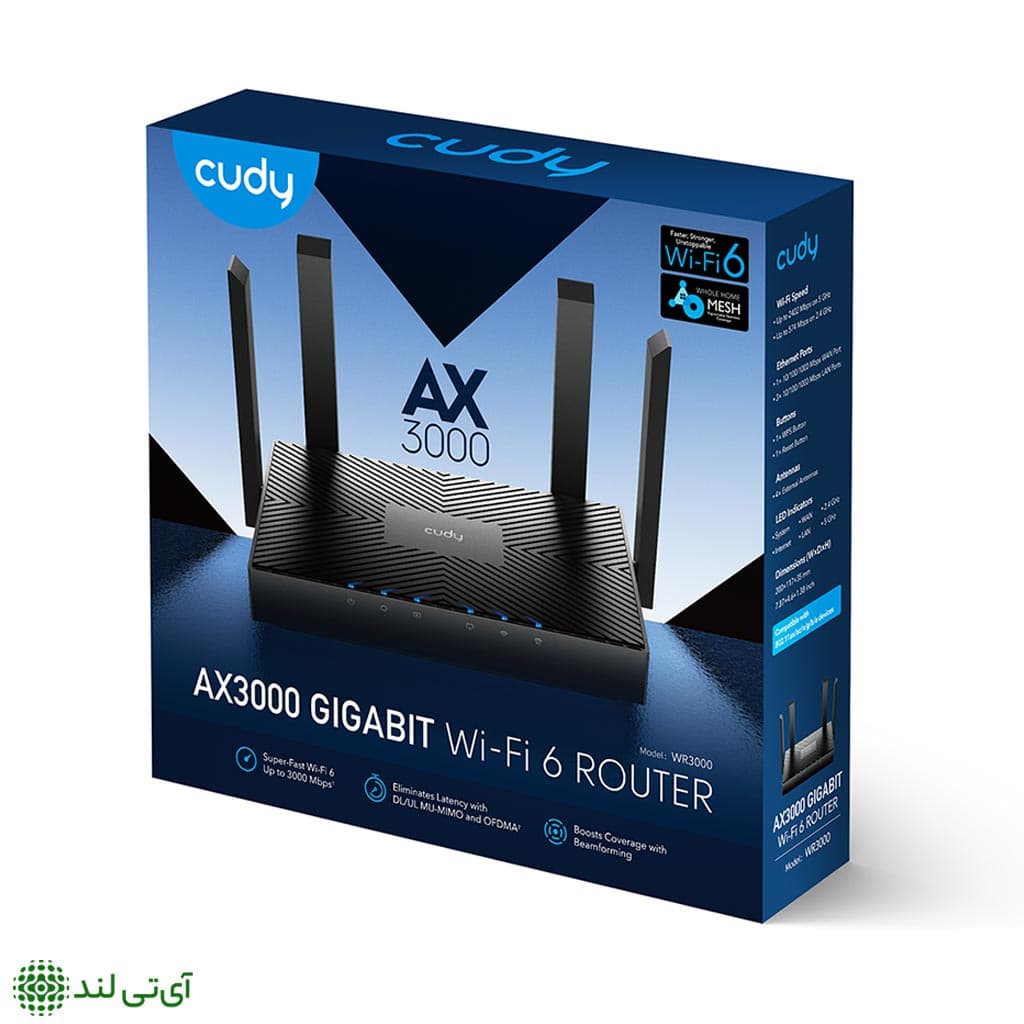 روتر وایرلس گیگابیتی کودی مدل (Cudy WR3000 (V1.0 & V2.0 — تصویر ۵