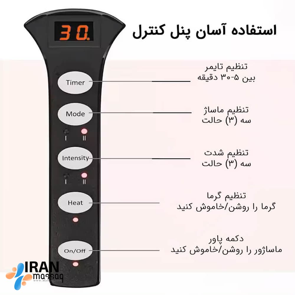 ماساژور پا آیجویر مدل TD001F-3 | ماساژ سنتی، شیاتسو و پرسوتراپی — تصویر ۳