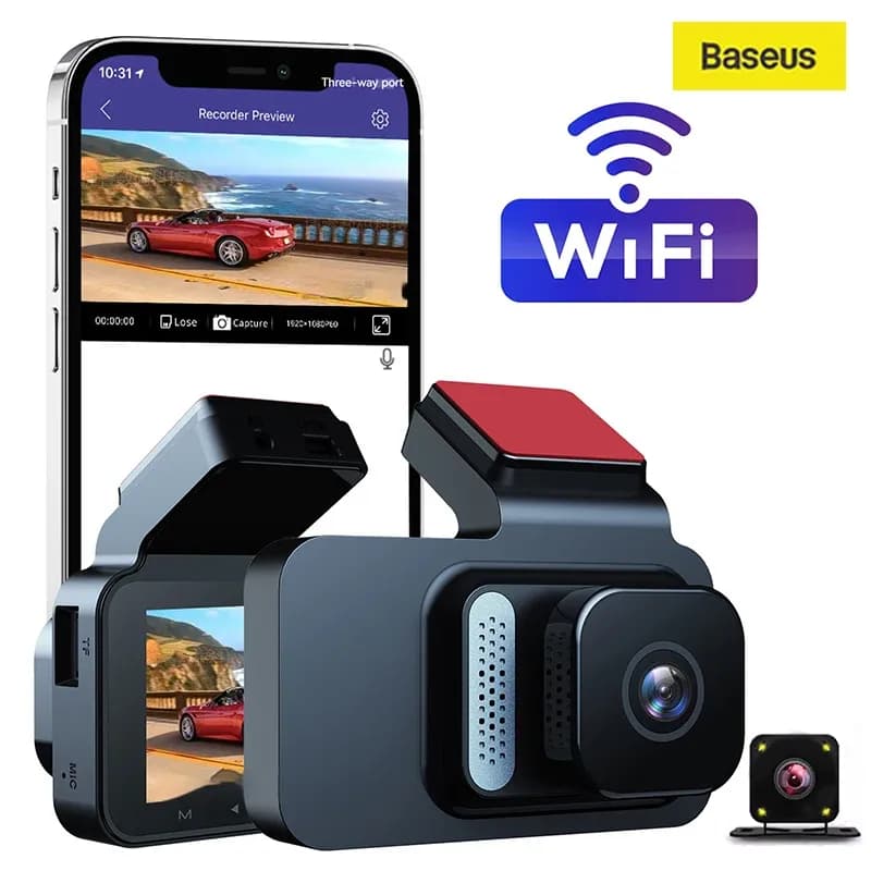 دوربین خودرو دو دوربین وای فای دار BASEUS
