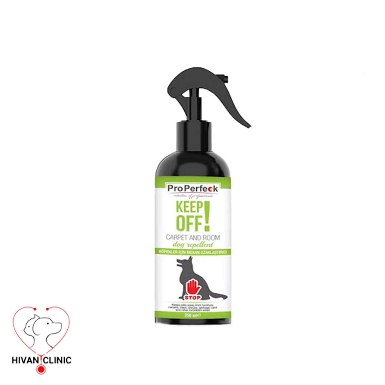 اسپری سگ کیپ آف برند پروپرفک ( “dog Spray – keep off “properfeck)