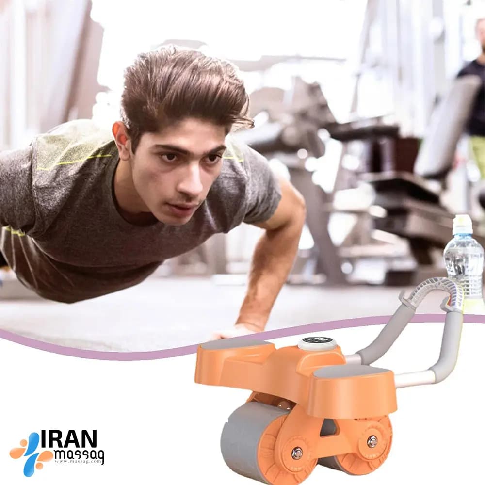 چرخ تمرین و رولر شکم آیجویر AW02 | قابل حمل و طراحی دوتایی چرخ — تصویر ۳