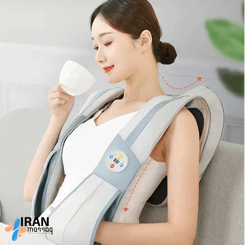 ماساژور گردن و شانه آیجویر مدل P6 | تسکین درد، آرامش عمیق و 10 حالت ماساژ — تصویر ۳