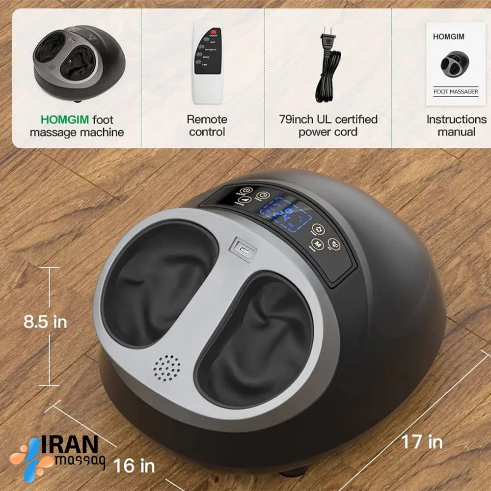 ماساژور پا آیجویر TD001F-5: آرامش بی‌نظیر با شیاتسو، گرما و فشار هوا — تصویر ۲