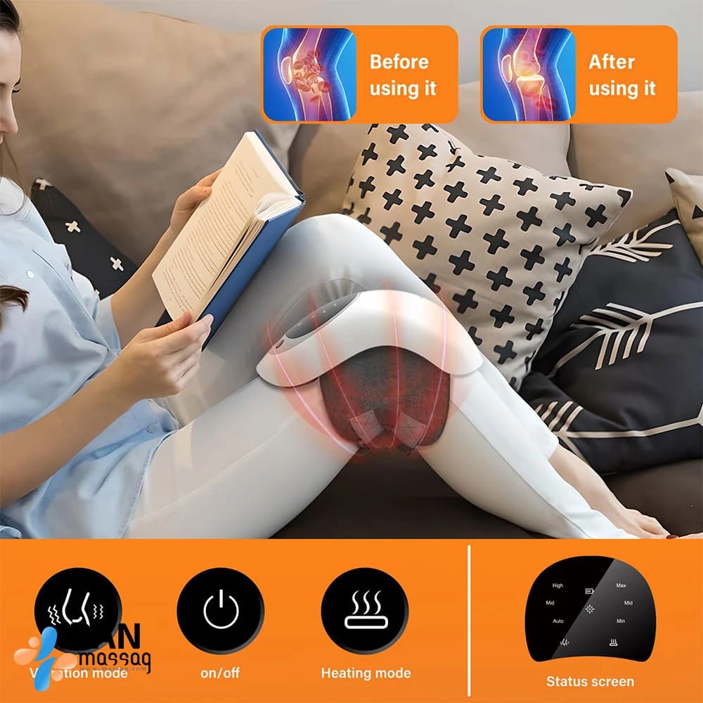 ماساژور زانو هوشمند Heated Knee Massager ST-1102 | تسکین فوری درد با مادون قرمز — تصویر ۴