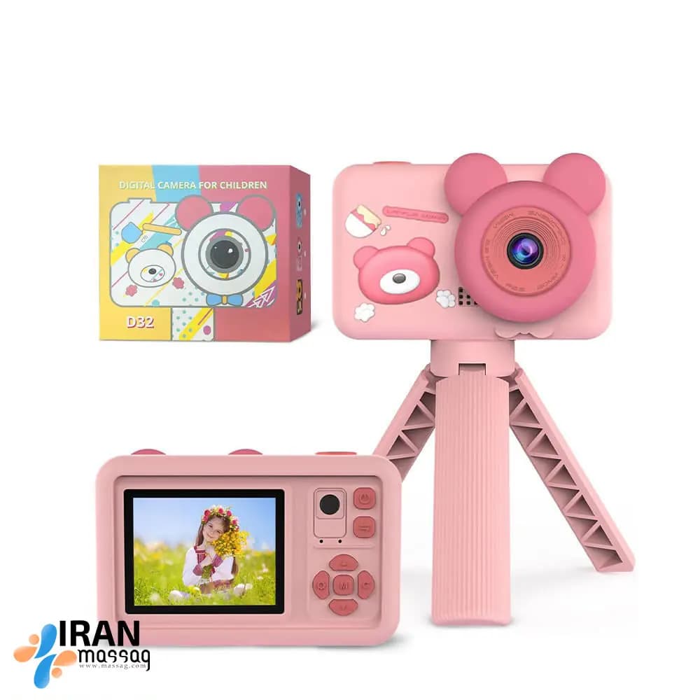 دوربین دیجیتال کودک D32 | دارای صفحه نمایش رنگی با قابلیت فیلمبرداری full HD — تصویر ۲