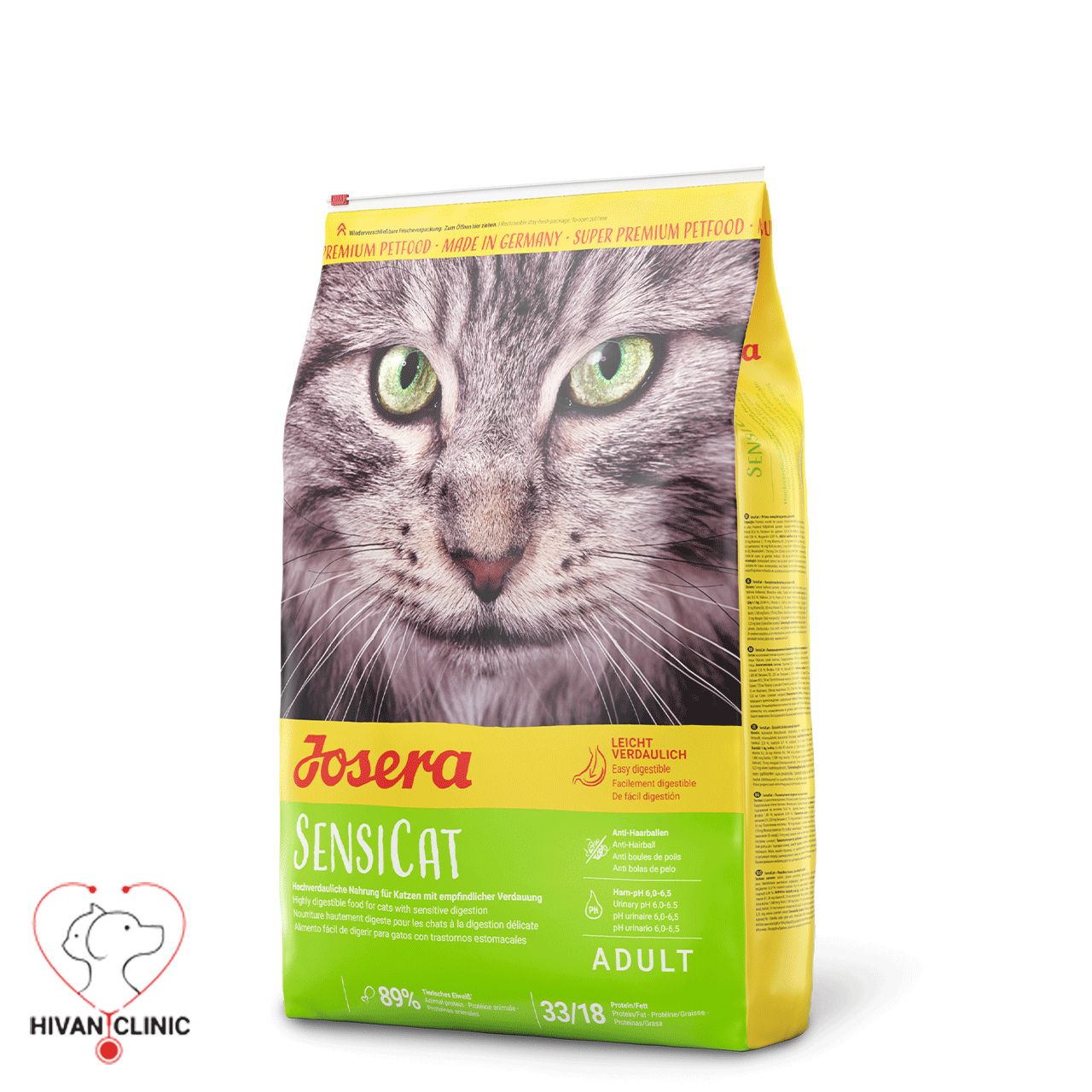 غذای خشک گربه جوسرا مدل سنسی کت (Cat Dry Food “JOSERA” Sensicat)