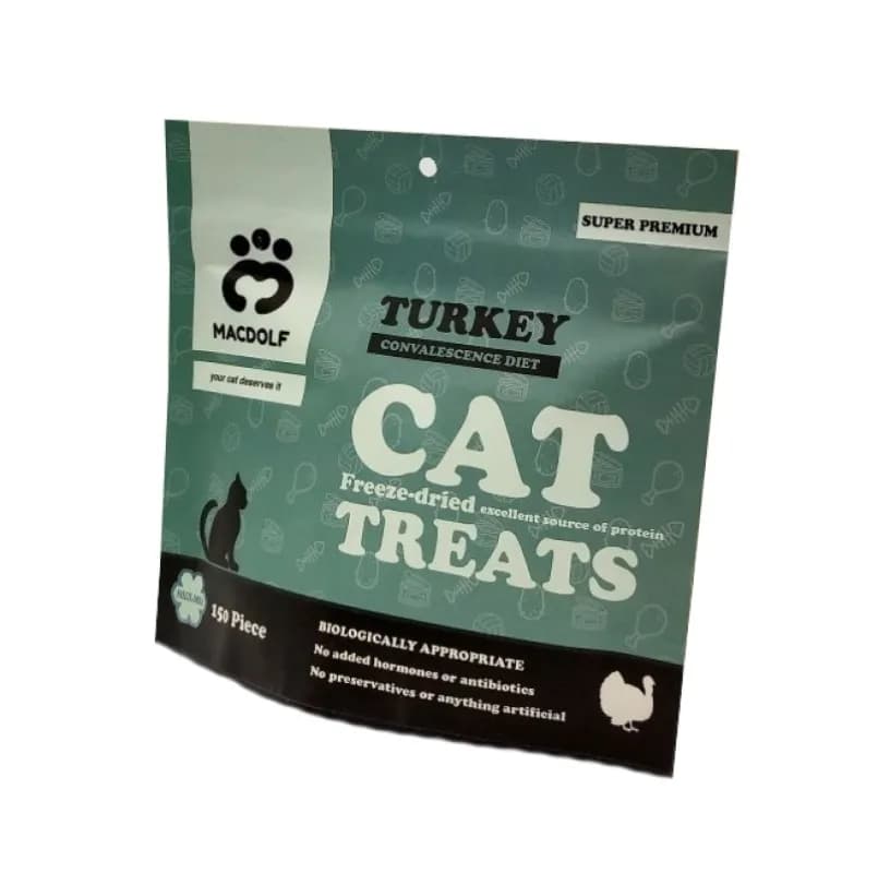 تشویقی فریز دراید مکدولف گربه طعم بوقلمون (MacDolf cat treats Turkey) — تصویر ۲