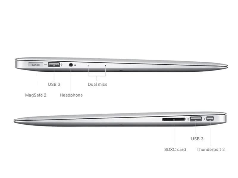 لپ تاپ استوک مک بوک ایر مدل Macbook air 1466-i5 5350U-8GB-128GB — تصویر ۳