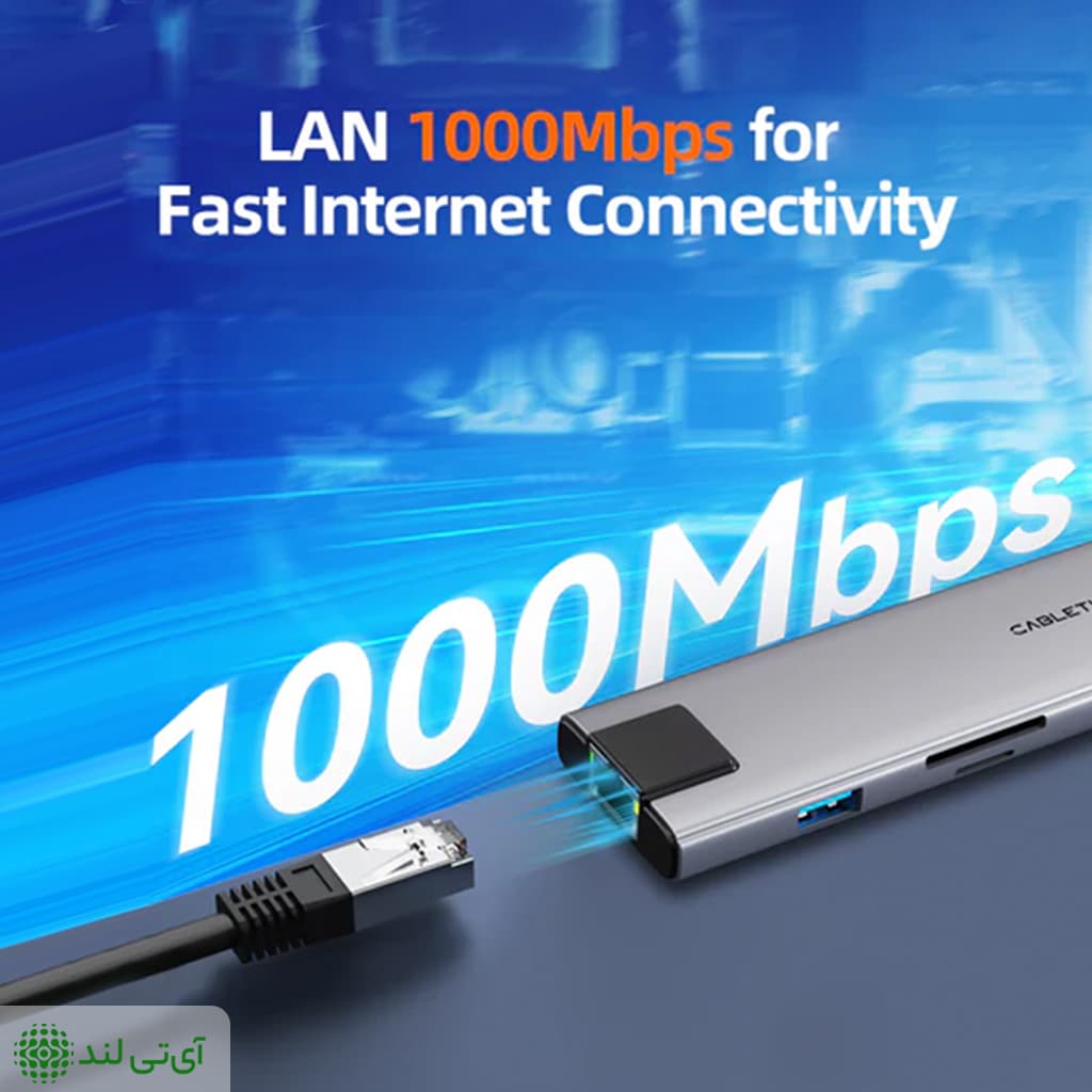 هاب 9 پورت کِیبِل تایم مدل Cabletime HB03G — تصویر ۴