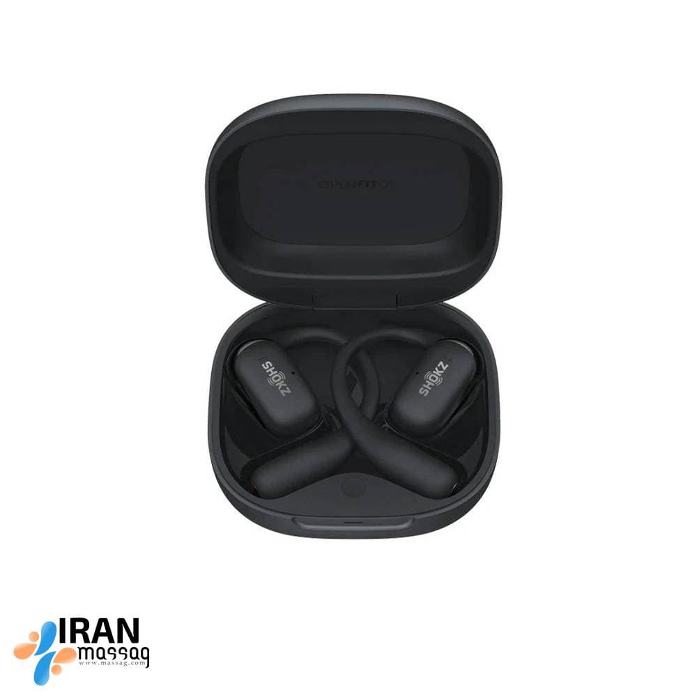 هدفون ورزشی افترشاکز SHOKZ OpenFit Air (مشکیT511)|با عمر باتری طولانی وحذف نویز — تصویر ۴