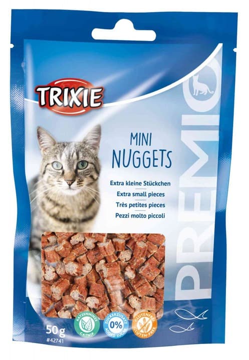 تشویقی گربه تریکسی با طعم ماهی مدل Trixie Trainer Snack Mini Fish Nuggets وزن 50 گرم