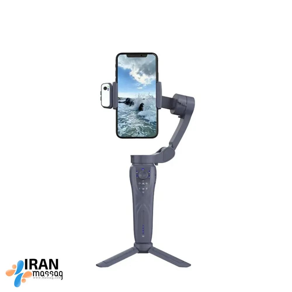 مونوپد گیمبال سه‌محوره مدل F12 | تاشو و چهار حالت فیلم‌برداری — تصویر ۳