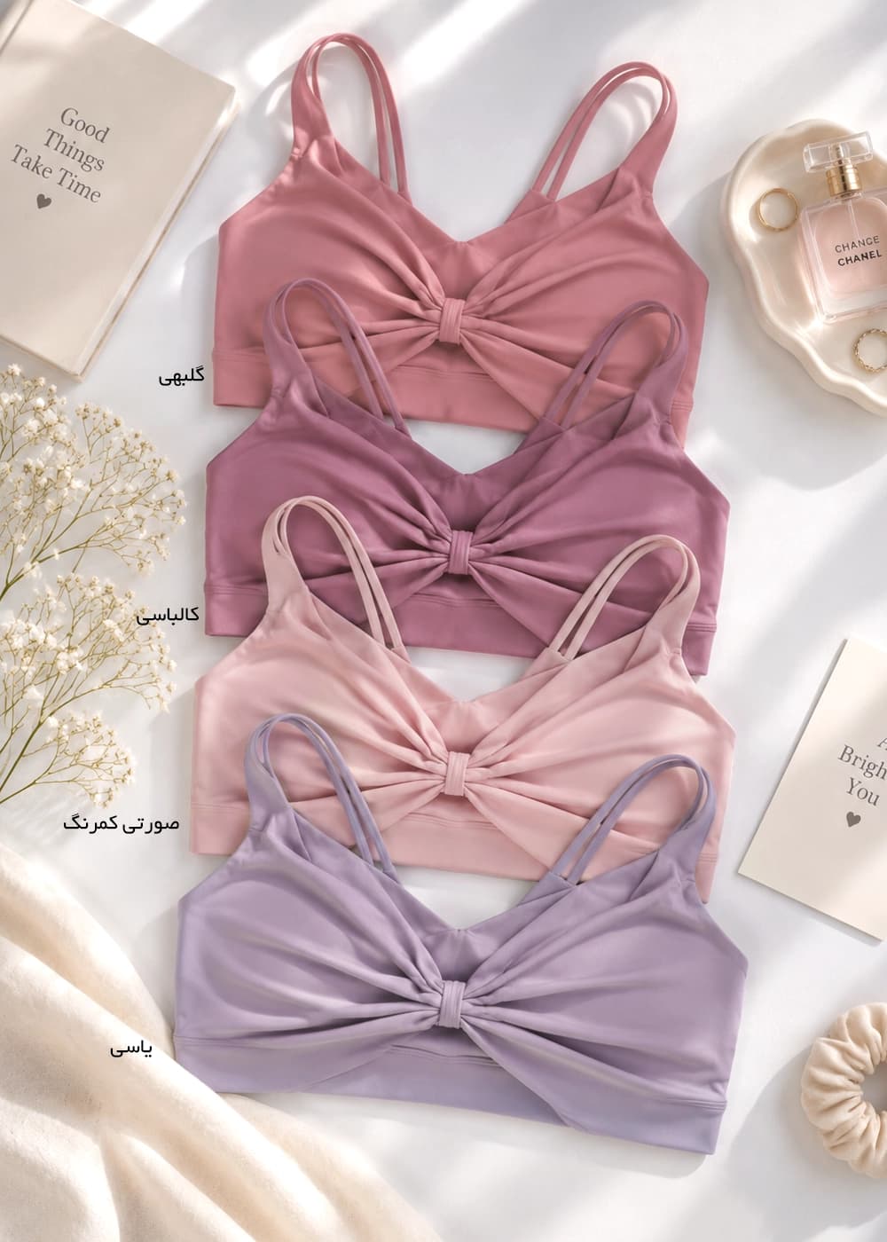 نیم تنه پاپیونی زنانه مدل wcu016 — تصویر ۳
