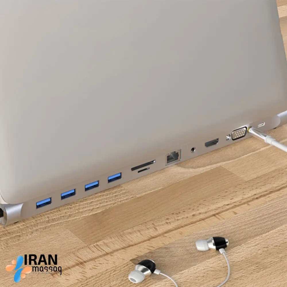 هاب 11پورت مدل BYL-2003 | با قابلیت شارژ سریع — تصویر ۲