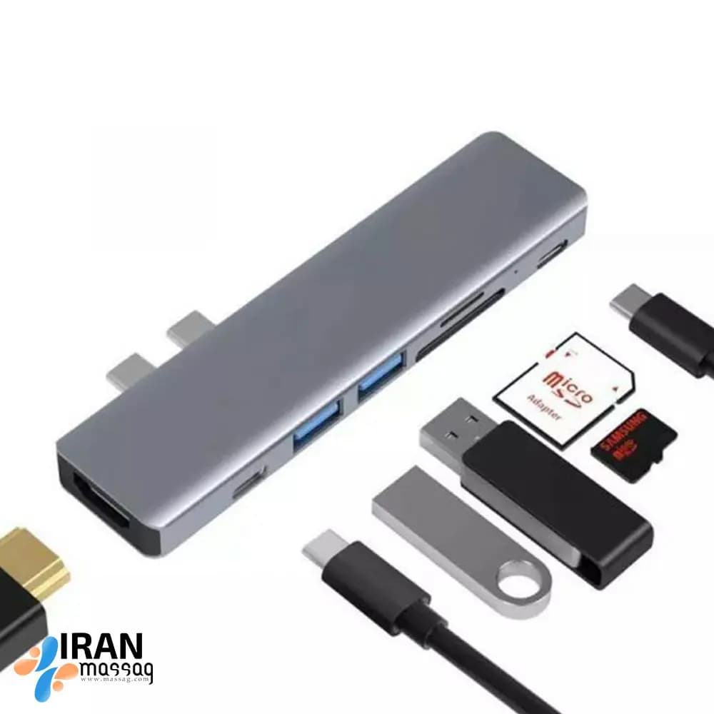 هاب 7 پورت مدل BYL-2101 | با سازگاری بالا — تصویر ۳