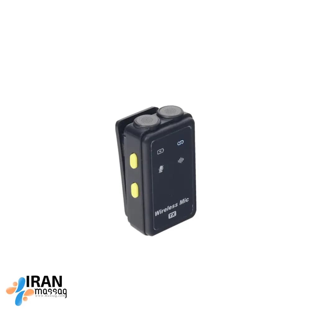 میکروفون یقه ای حرفهای بیسیم مدل MMD-F37 | ضبط دوگانه و همزمان