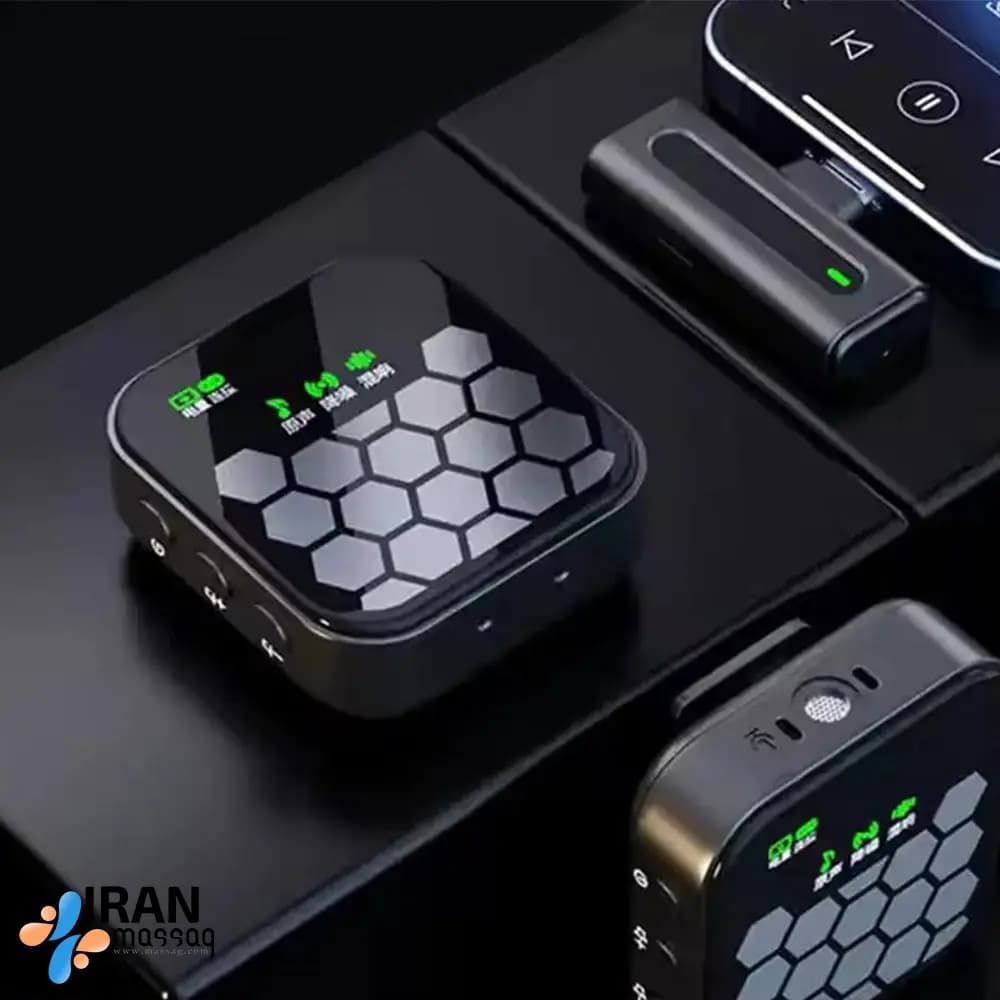 میکروفون یقه‌ای بی‌سیم مدل J33 | با فناوری حذف نویز DSP — تصویر ۳