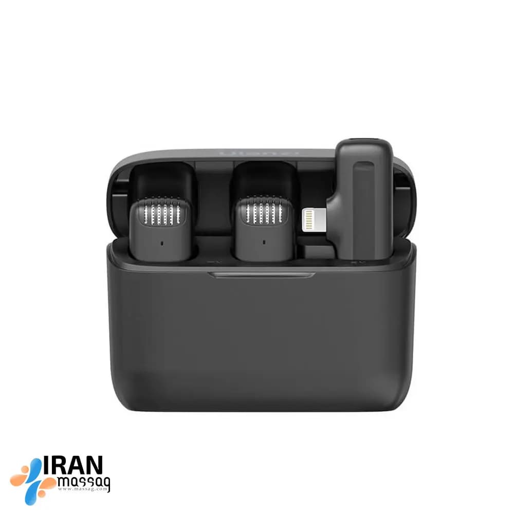 میکروفون یقه‌ای بی‌سیم مدل J13 | برای آیفون با دو میکروفون