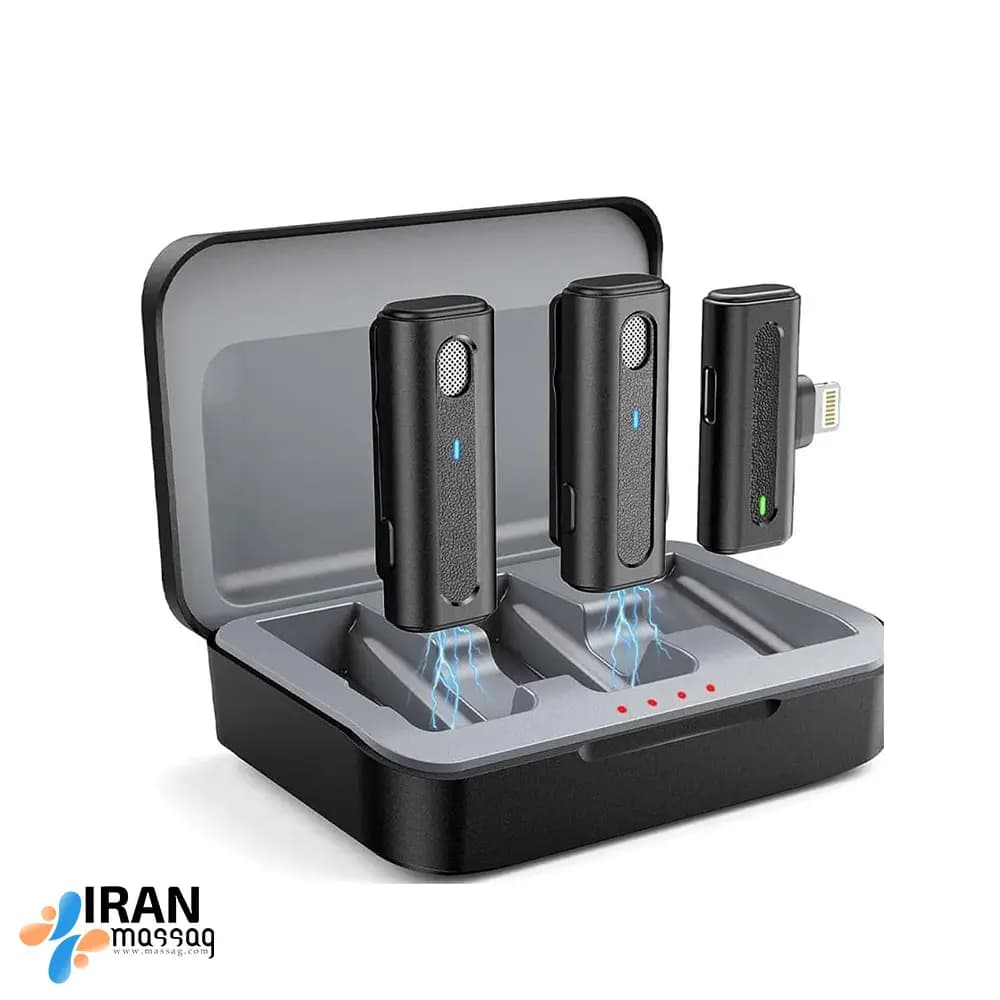 میکروفون یقه‌ای مدل M9 | دارای دو میکروفون
