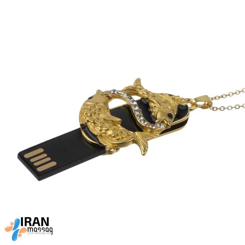 فلش مموری جواهر نشان آیجویر نماد اسفند ماه | ۳۲ گیگ و 16 گیگ دارای جعبه چوبی