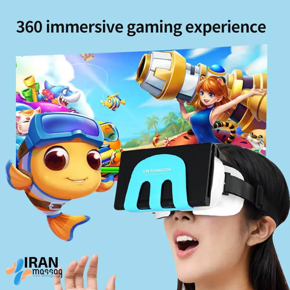 عینک واقعیت مجازی شاینکن مدل VR G11 | با لنزهای نوری HD — تصویر ۳