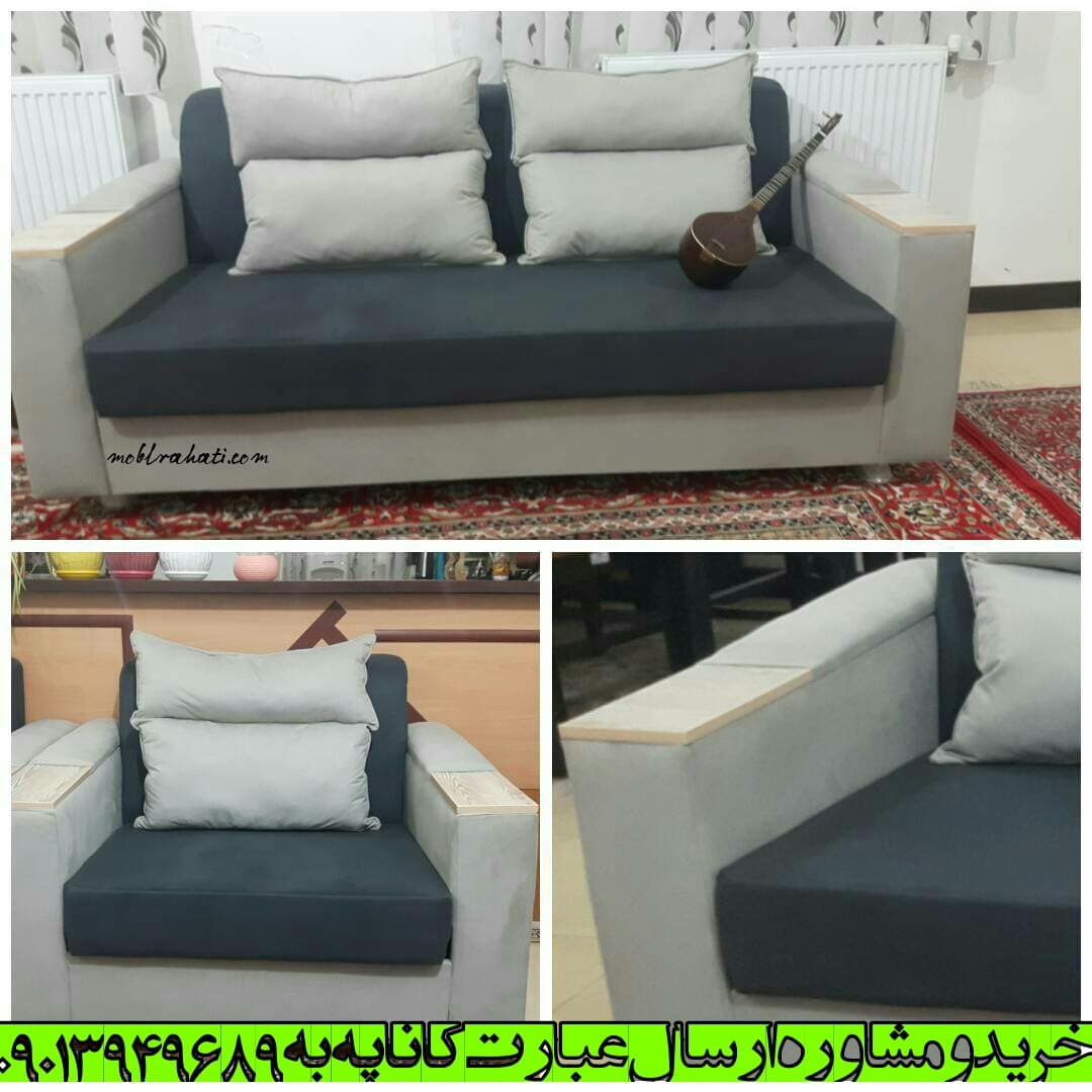 کاناپه تختخوابشو باکسدار — تصویر ۳