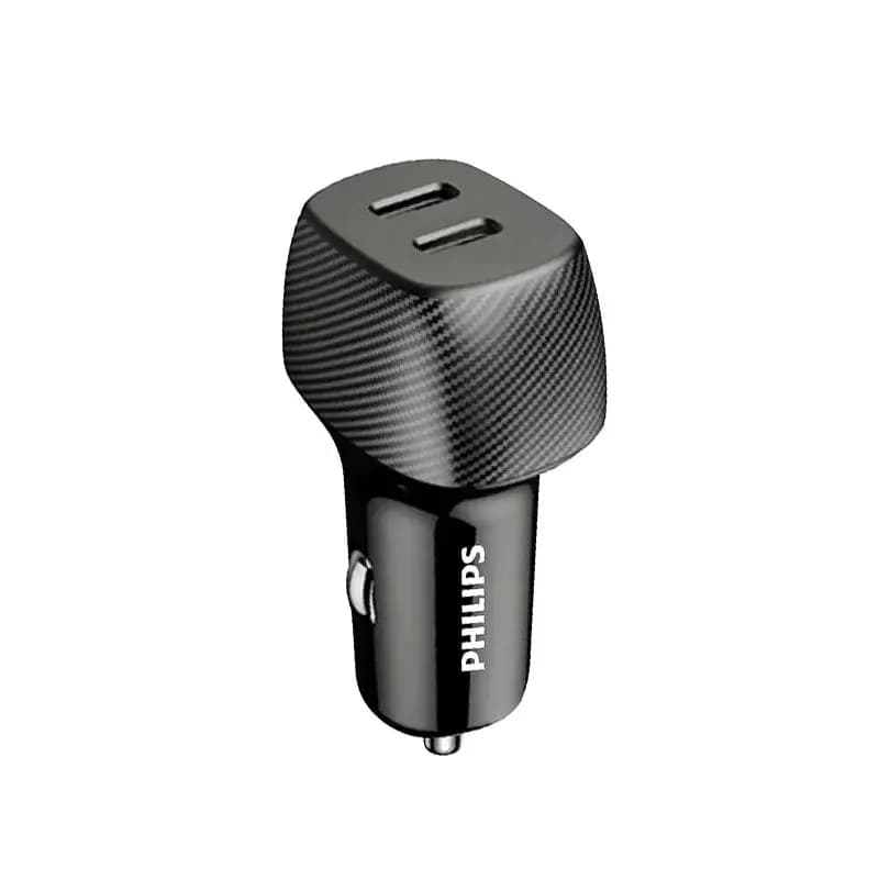 شارژر فندکی فیلیپس مدل DLP5522C Dual Port USB-C توان 60w گارانتی 24 ماهه سی آوا بدون کابل — تصویر ۲