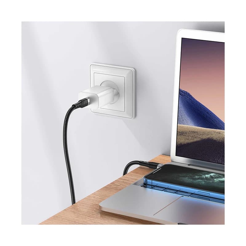 کابل USB-C بروفون مدل BU35 60W طول 1.2 متر — تصویر ۶
