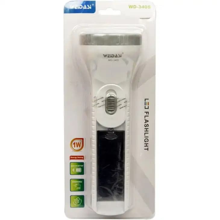 چراغ قوه دستی ویداسی مدل WD340S با نور مهتابی — تصویر ۲