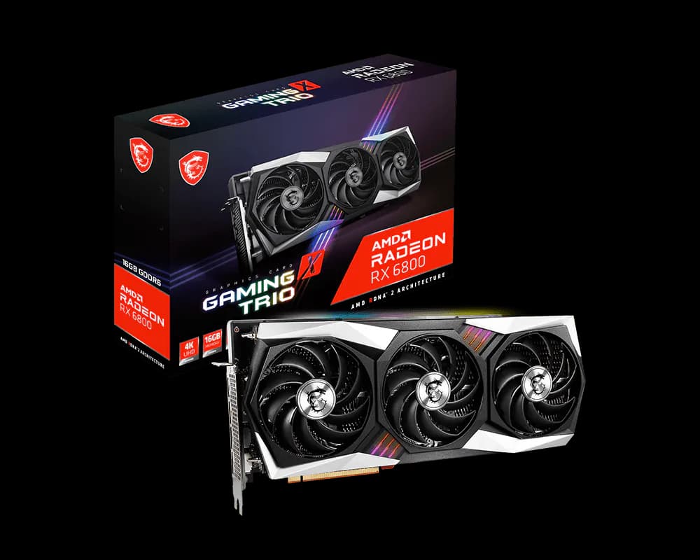 کارت گرافیک درحدنو MSI Gaming X trio RX 6800 16GB OC