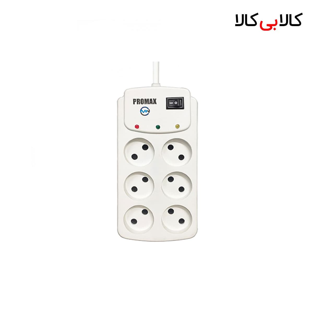 محافظ برق 6 خانه پرومکس مدل P1 (کابل 2.5 متری)
