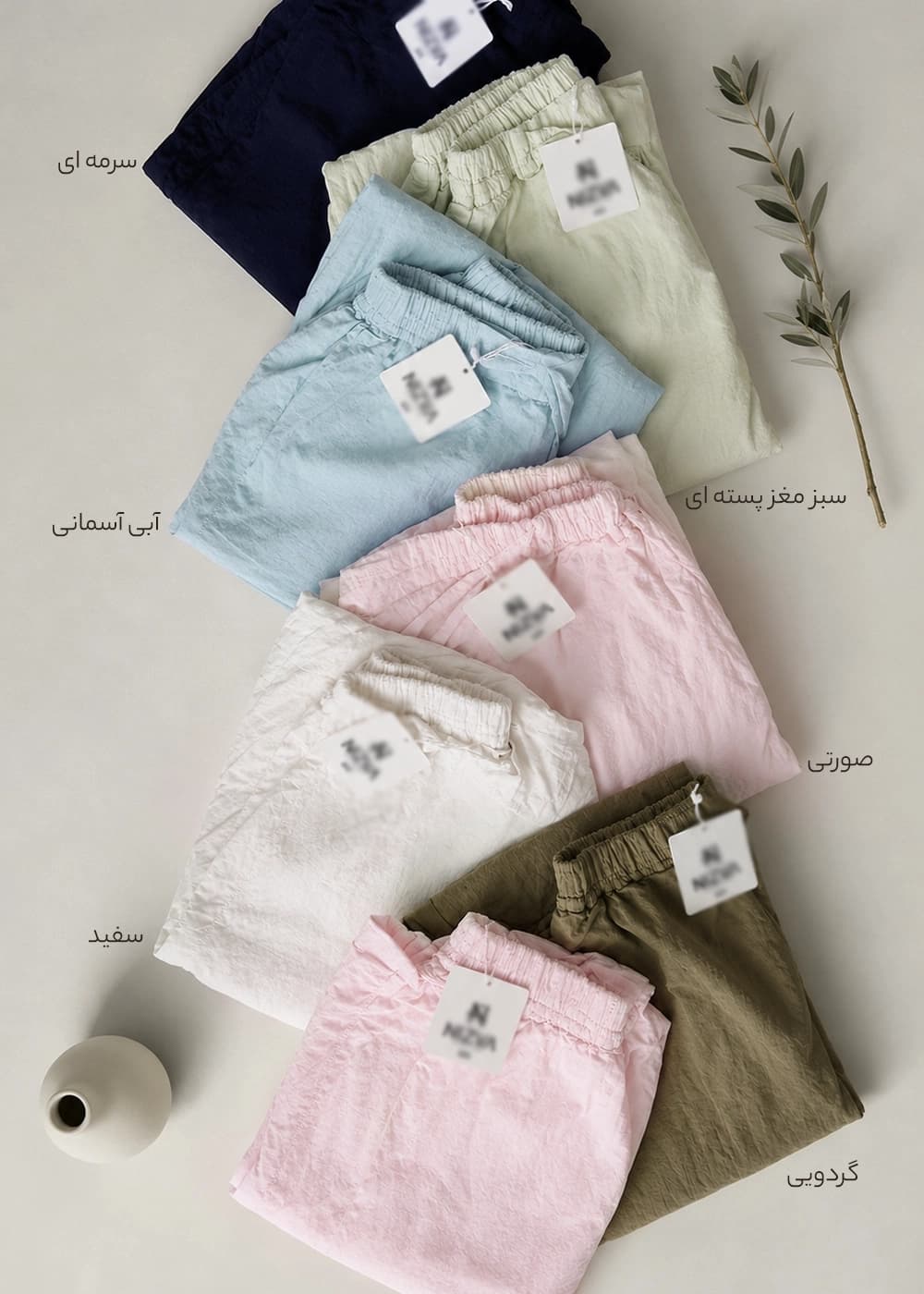 شلوار گتدار لینن زنانه مدل wcp041 — تصویر ۳