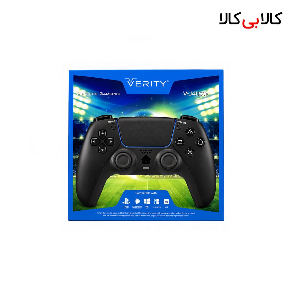 دسته بازی کامپیوتر و PS4 بلوتوثی Verity مدل V-J4115W — تصویر ۲