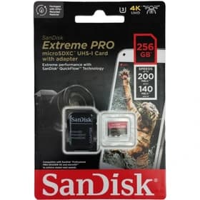 کارت حافظه سندیسک میکرو SANDISK EXTREME PRO MICRO 256GB 200MB/s