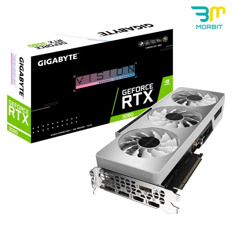 کارت گرافیک درحدنو Gigabyte VISION White RTX 3080 10GB OC — تصویر ۲