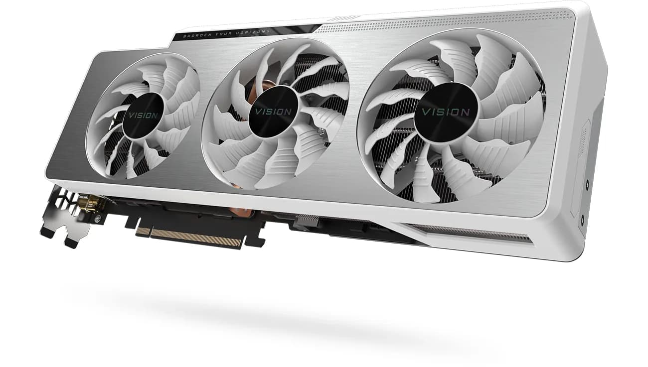 کارت گرافیک درحدنو Gigabyte VISION White RTX 3080 10GB OC — تصویر ۳