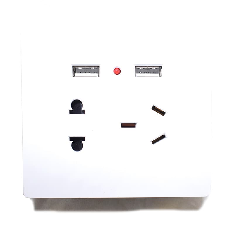 پریز برق تو کار usb دار