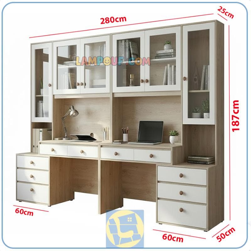 میز تحریر دونفره SDJ478 — تصویر ۴