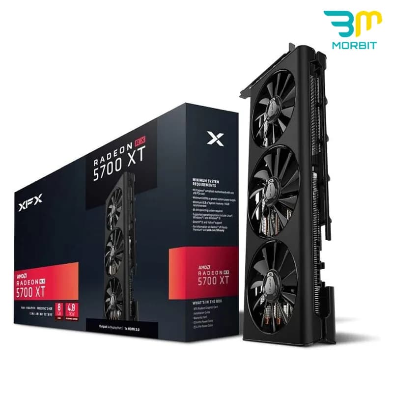کارت گرافیک درحدنو XFX 3fan Triple Dissipation RX 5700 XT 8GB