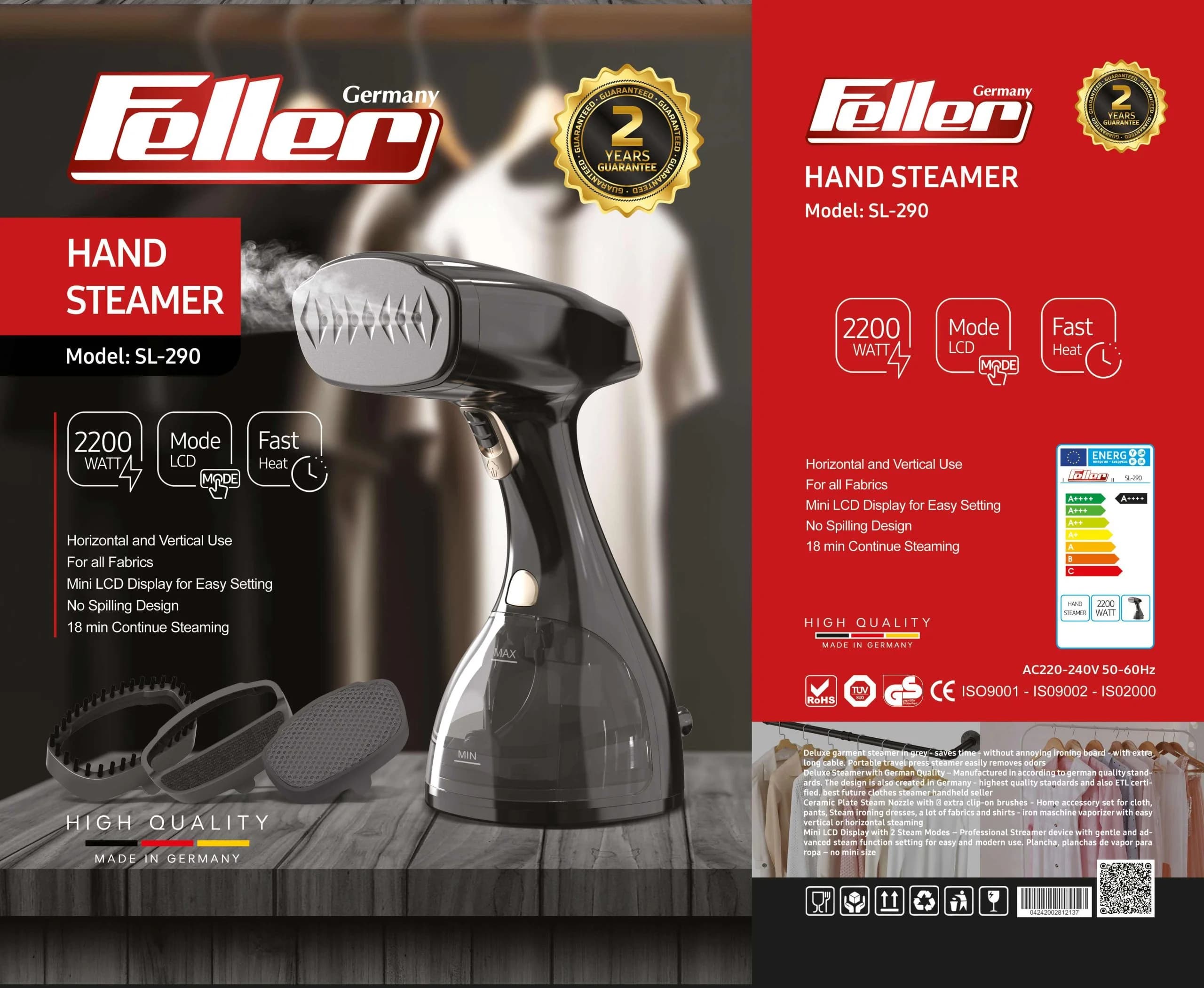 بخارگر دستی Feller مدل SL-290
