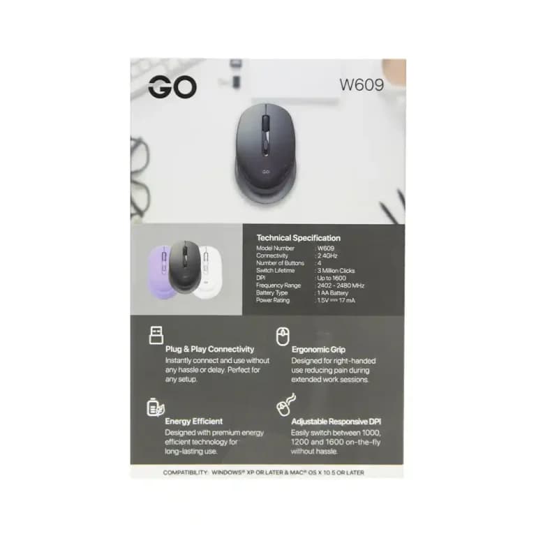 ماوس بی‌سیم فنتک مدل W609 — تصویر ۳