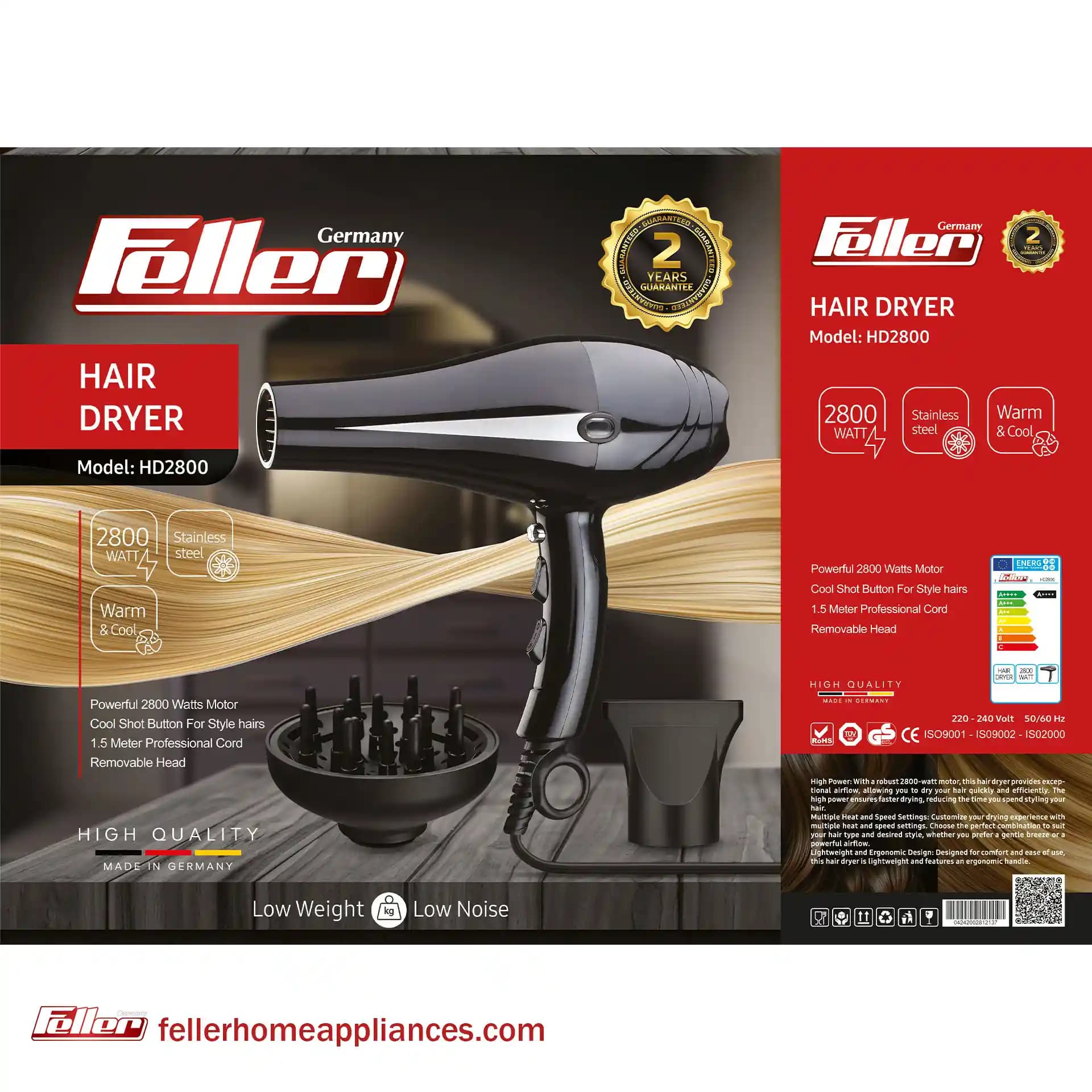 سشوار Feller مدل HD-2800