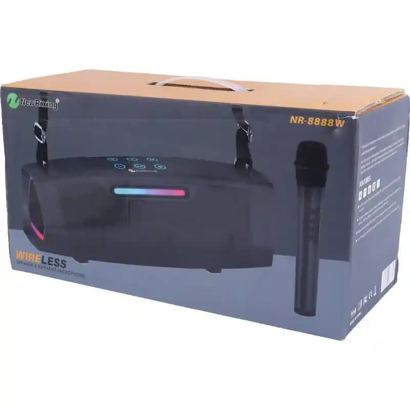 اسپیکر بلوتوثی نیو ریکسینگ مدل NR-8888W + میکروفون — تصویر ۲