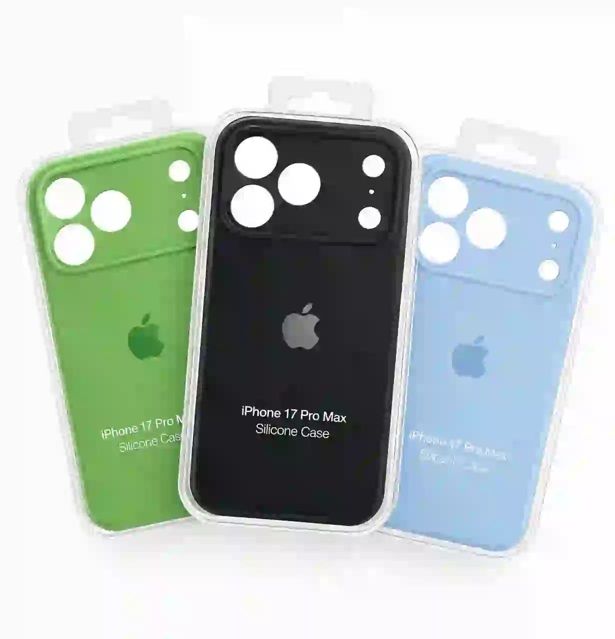 قاب گوشی iphone 17 Pro Max سیلیکونی پاک کنی محافظ لنز دار اورجینال
