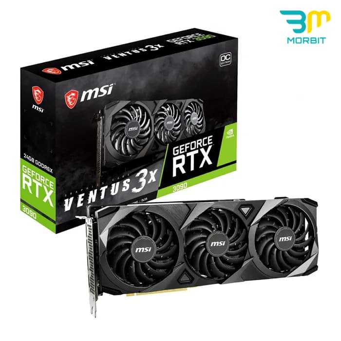 کارت گرافیک درحدنو MSI Ventus 3X RTX 3090 24GB — تصویر ۲