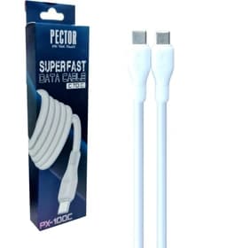 کابل شارژ PECTOR دو سر تایپ C مدل PX-100 (شارژ فوق سریع)