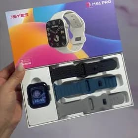 ساعت هوشمند اپل مدل M61 pro با بدنه آلومینیومی و بند سیلیکونی — تصویر ۳