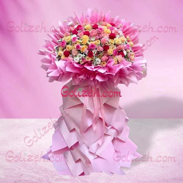 دسته گل بزرگ ایستاده لادن